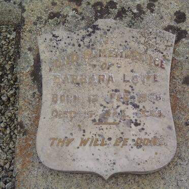 LOWE Barbara 1938-1939