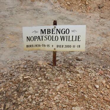 MBENGO Nopatsolo Willie 1936-2000