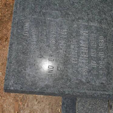 MAUERMAN Elizabeth Dinah 1929-1998