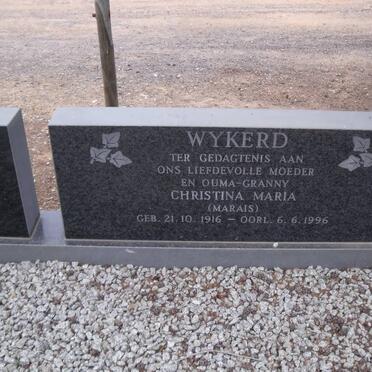 MARAIS Roeland Pieter 1913-1971 &amp; Christina Maria voorheen WYKERD nee MARAIS 1916-1996