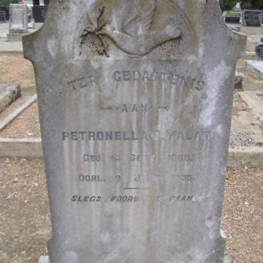 MALAN Petronella R. 1869-1935