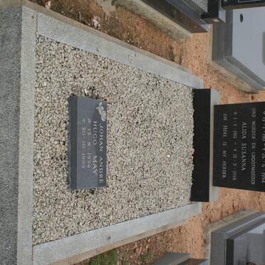 MAY Daniel Brynardt 1911-1994 &amp; Alida Susanna 1911-1998 :: MAY Johan Andre Hugo 1934-1995