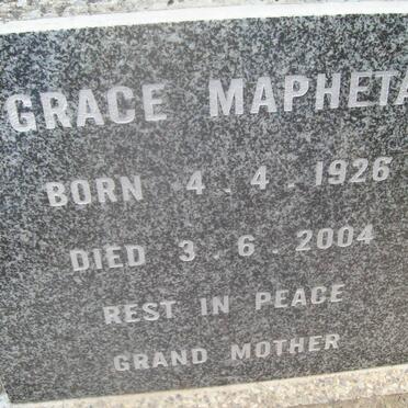 MAPHETA Grace 1926-2004