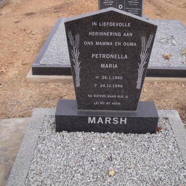 MARSH Petronella Maria 1940-1996