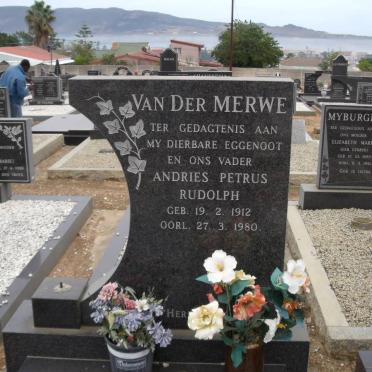 MERWE Andries Petrus Rudolph, van der 1912-1980