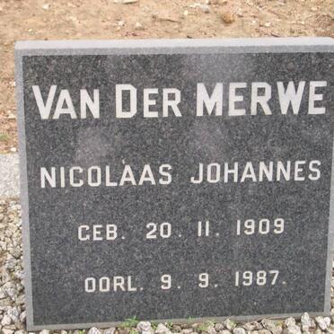 MERWE Nicolaas Johannes, van der 1909-1987