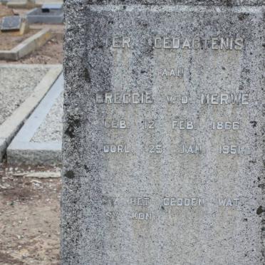 MERWE Breggie, v.d. 1866-1951