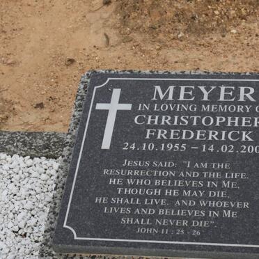 MEYER Christopher Frederick 1955-2001