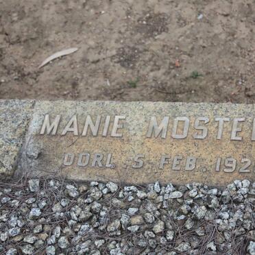 MOSTERT Manie -1921