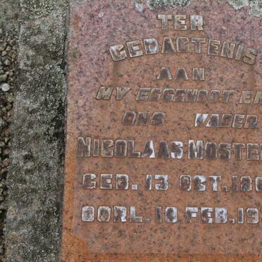 MOSTERT Nicolaas 1868-1935