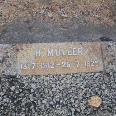 MULLER H. 1912-1929