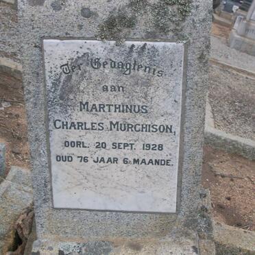 MURCHISON Marthinus Charles -1928