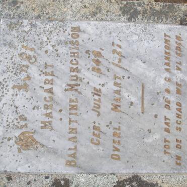 MURCHISON Margaret Balantine 1848-1927