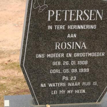 PETERSEN Rosina 1908-1999