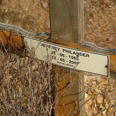 PHILANDER Jeffrey 1965-200?