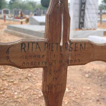 PIETERSEN Rita 1930-2003