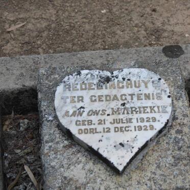 REDELINGHUYS Mariekie 1929-1929