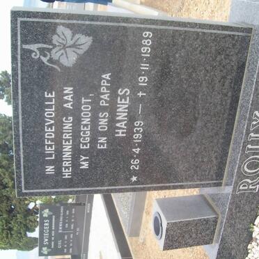 ROUX Hannes 1939-1989