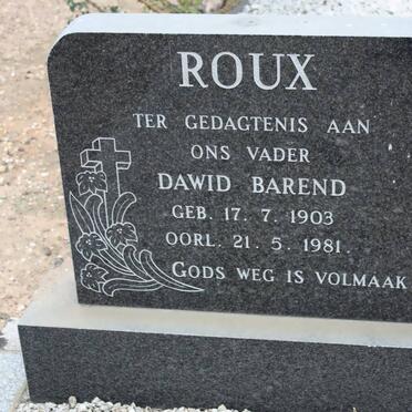 ROUX Dawid Barend 1903-1981