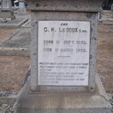 ROUX G.H., le 1852-1938 &amp; Elizabeth L. -1918