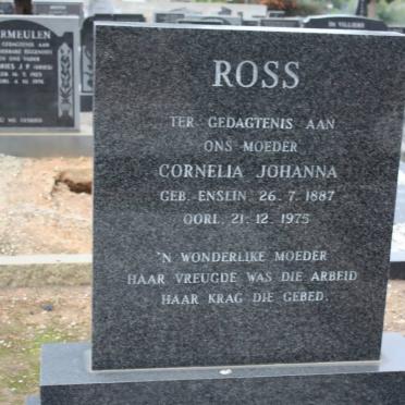 ROSS Cornelia Johanna nee ENSLIN 1887-1975