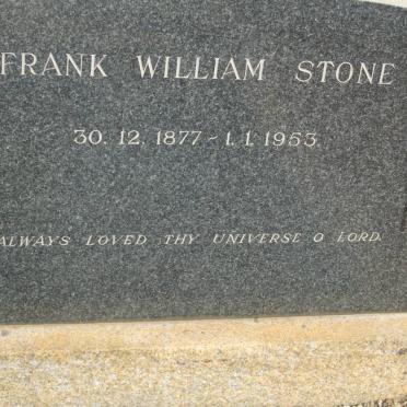 STONE Frank William 1877-1953