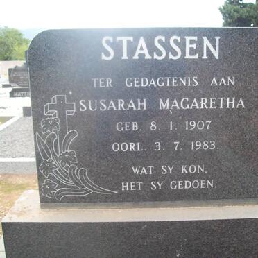 STASSEN Susarah Magaretha 1907-1983