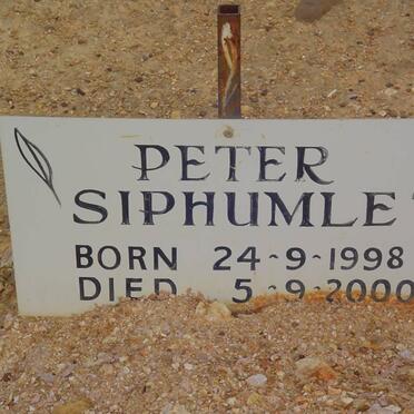 SIPHUMLE Peter 1998-2000