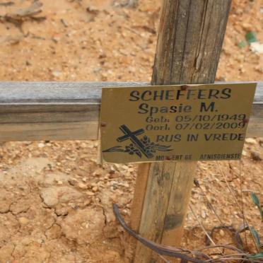 SCHEFFERS Spasie M. 1949-2009