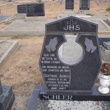 SCHLER Gertrud Agnes 1911-1998