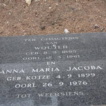 SCHREUDER Wouter 1895-1961 &amp; Anna Maria Jacoba KOTZE 1899-1976