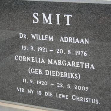 SMIT Willem Adriaan 1921-1976 &amp; Cornelia Margaretha DIEDERIKS 1920-2009