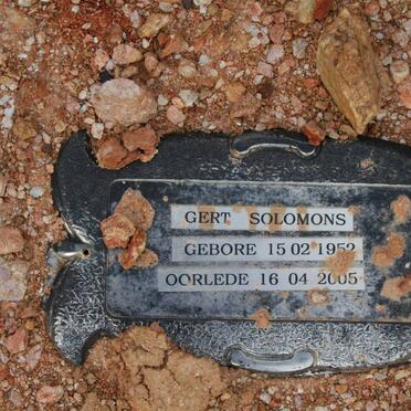 SOLOMONS Gert 1952-2005