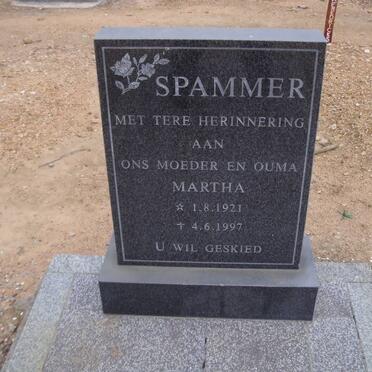 SPAMMER Martha 1921-1997
