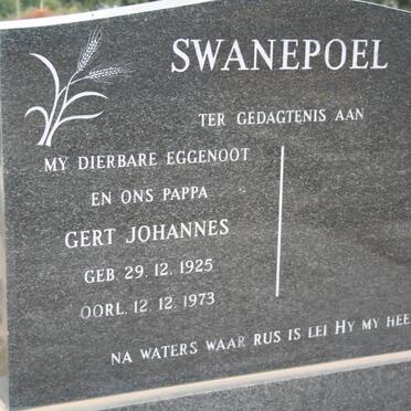 SWANEPOEL Gert Johannes 1925-1973