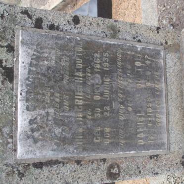 TOIT Daniel J, du 1858-1942 &amp; Anna Magrietha LOUBSER 1862-1935