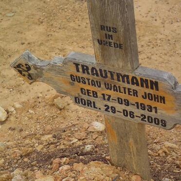 TRAUTMANN Gustav Walter John 1931-2009