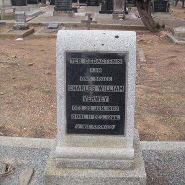 VERWEY Charles William 1902-1966