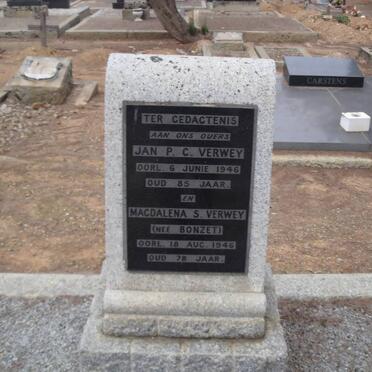 VERWEY Jan P.C. -1946 &amp; Magdalena S. BONZET -1946