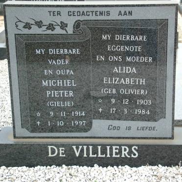 VILLIERS, de :: WESTHUIZEN, v.d.