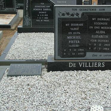 VILLIERS, de :: WESTHUIZEN, v.d.