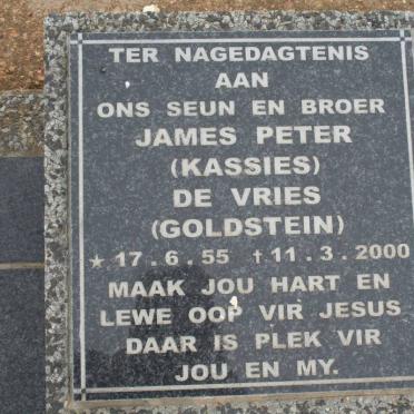 VRIES James Peter, de 1955-2000 