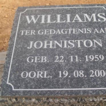 WILLIAMS Johnston 1959-2006