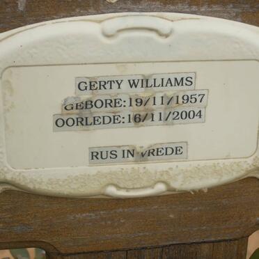 WILLIAMS Gerty 1957-2004
