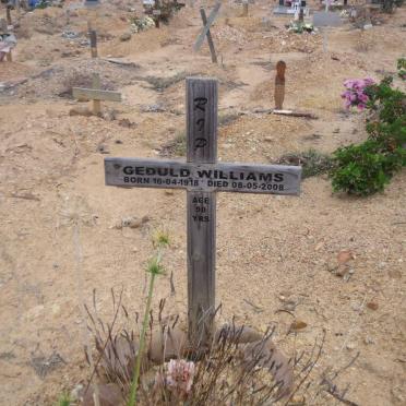WILLIAMS Geduld 1918-2008