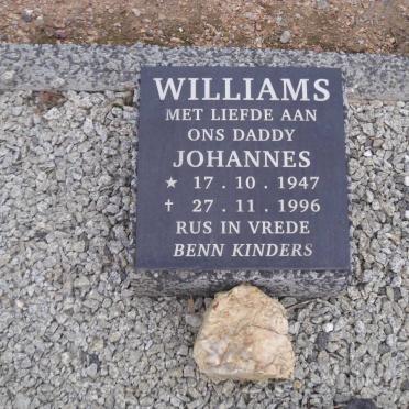 WILLIAMS Johannes 1947-1996