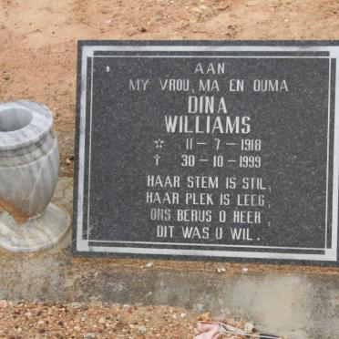 WILLIAMS Dina 1918-1999