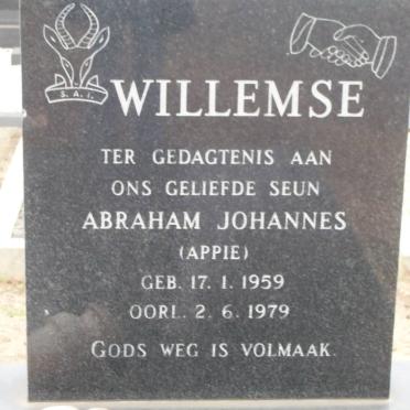 WILLEMSE Abraham Johannes 1959-1979