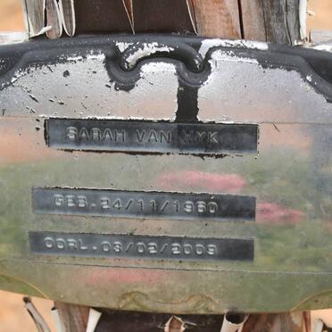 WYK Sarah, van 1960-2009