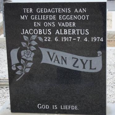 ZYL Jacobus Albertus, van 1917-1974